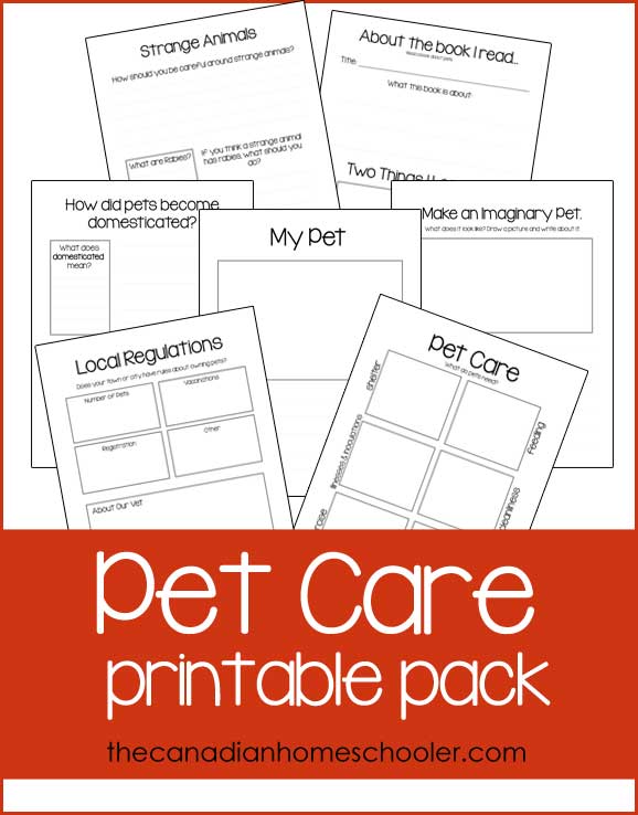 Pet Care Printables