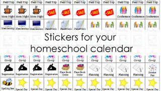 F3 Script Homeschool Labels Homeschool Planner Stickers Black Print on Clear Transparent Planning Stickers S-449-BC