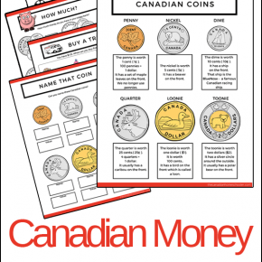 Examples of Canadian Money Worksheets