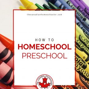 How to Homeschool Preschool text with image of crayons