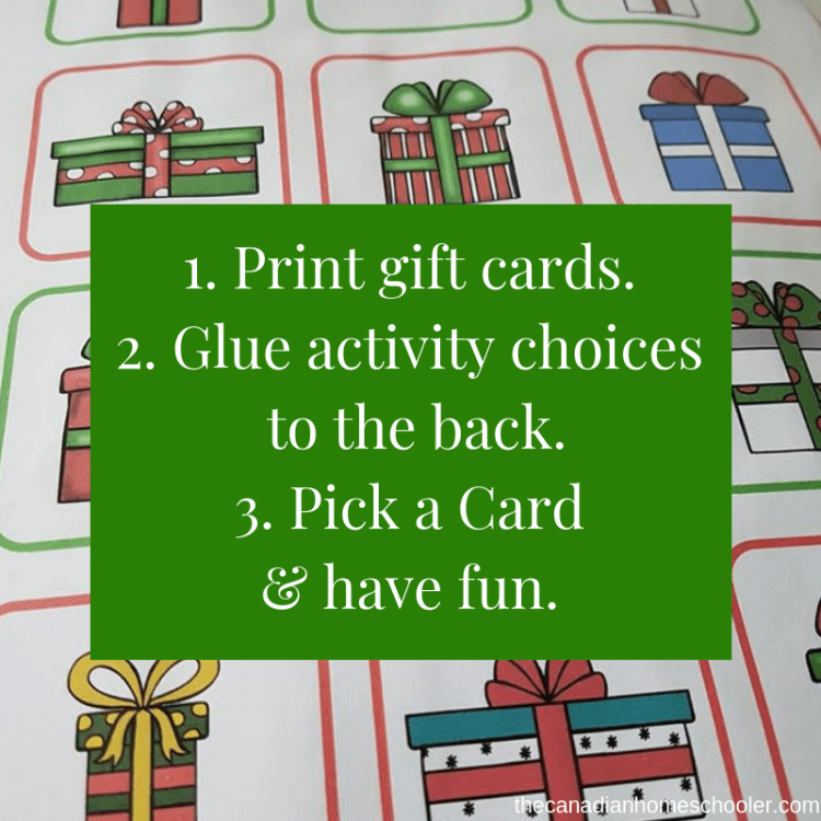 How to Use Christmas Countdown printable.