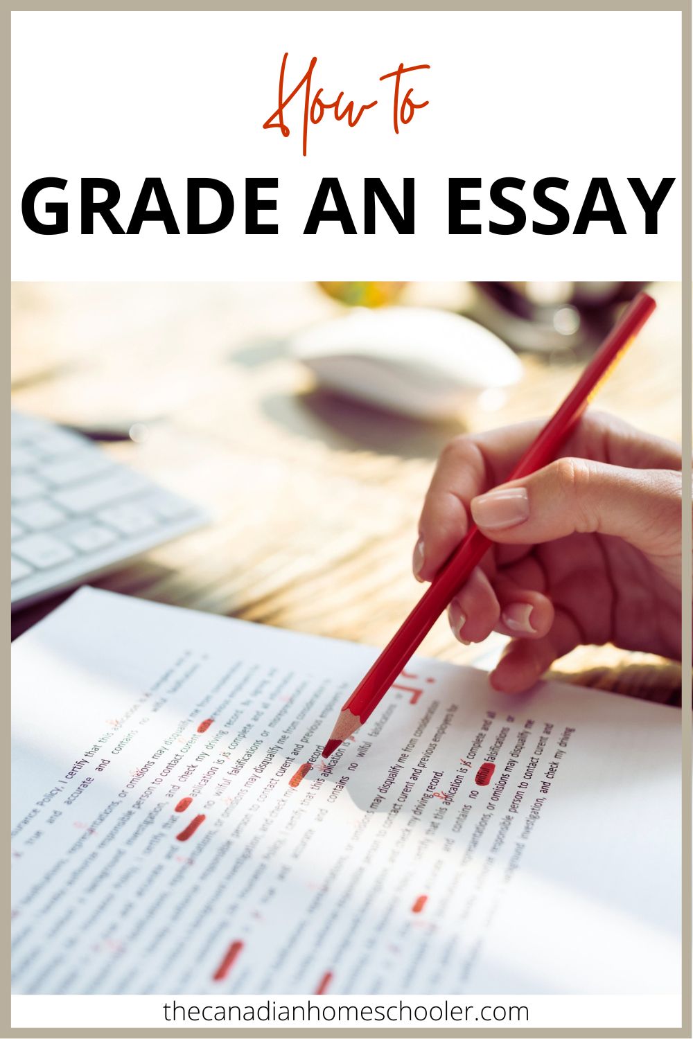 how to grade an essay on word