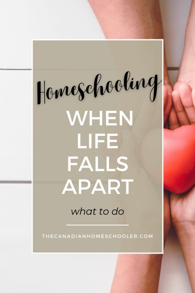 The feature image for the post Homeschooling When Life Falls Apart What Can You Do?