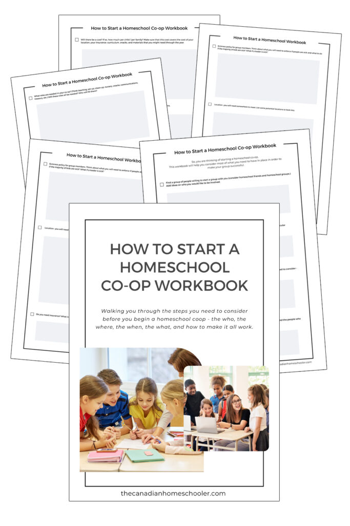 Image for link for the How to Start a Homeschool Co-op Workbook.