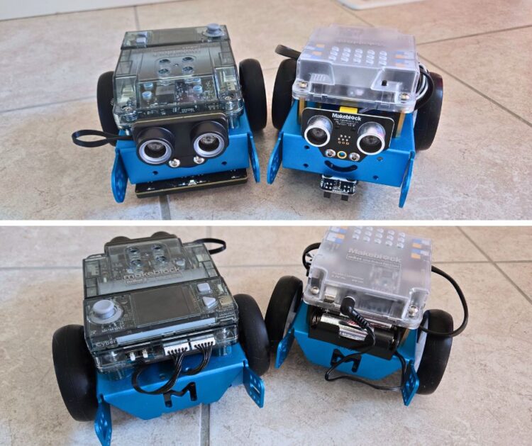 comparing the original mbot to mbot2