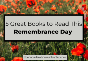 Image of poppies in a field with the text 5 Great Books to Read This Remembrance Day.