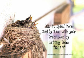 Spend Quality Time With Your Preschooler
