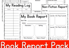 Fiction and Non-Fiction worksheets for elementary and middle-school aged students. Includes reading logs. 